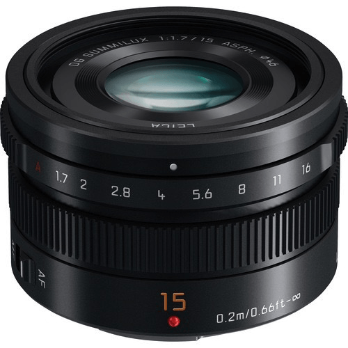 Shop Panasonic Lumix G Leica DG Summilux 15mm f/1.7 ASPH Lens by Panasonic at Nelson Photo & Video
