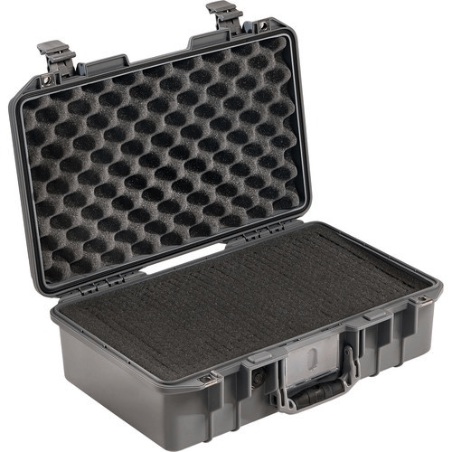 Shop Pelican 1485Air Compact Hand-Carry Case (Silver, Pick-N-Pluck Foam) by Pelican at Nelson Photo & Video