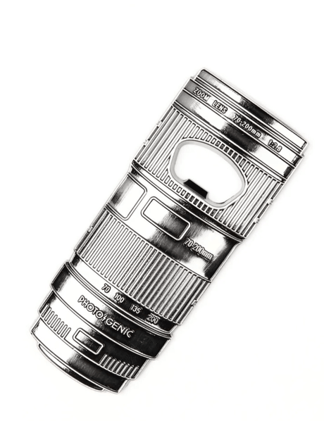 Photogenic Supply Co. Telephoto Bottle Opener (Silver) - Nelson Photo & Video