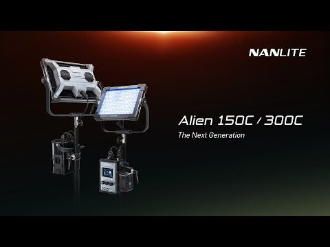 Nanlite Alien 300C RGBWW LED Panel  with Softbox and Eggcrate