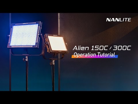 Nanlite Alien 300C RGBWW LED Panel  with Softbox and Eggcrate