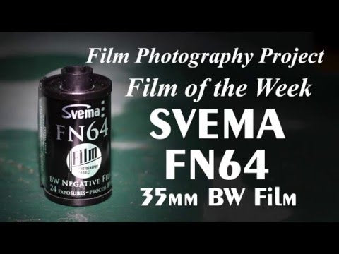 Film Photography Project Svema FN64 Black & White ISO 64 Film (35mm) (24 Exposures) (1 Roll)