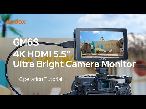 Godox GM6S 5.5" 4K HDMI Ultra Bright On-Camera Monitor