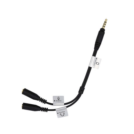 Shop Promaster Audio Cable 3.5mm TRRS male straight - dual 3.5mm female straight - 7 1/2" straight splitter by Promaster at Nelson Photo & Video