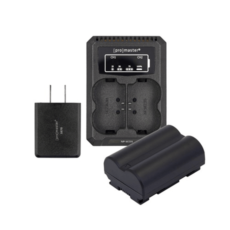 Shop Promaster Battery & Charger Kit for Fuji NP-W235 by Promaster at Nelson Photo & Video