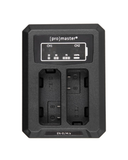 Promaster Dually Charger - USB for Nikon EN-EL14 - Nelson Photo & Video