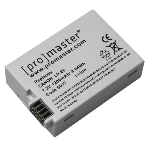 Shop Promaster LP-E8 Lithium Ion Battery for Canon by Promaster at Nelson Photo & Video