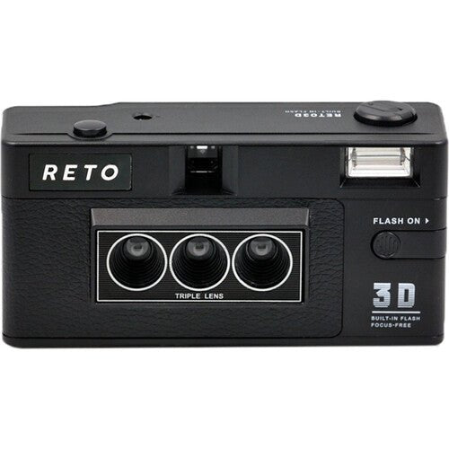 Shop Reto 3D Film camera with three lenses and built-in flash by Reto at Nelson Photo & Video