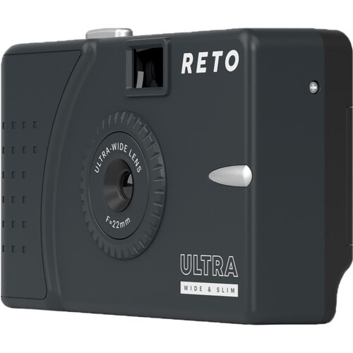 Shop Reto Project Ultra Wide/Slim Film Camera with 22mm Lens -without flash (Charcoal) by Reto at Nelson Photo & Video