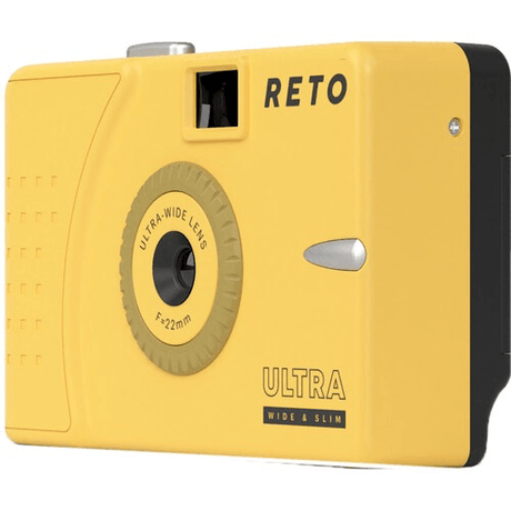 Shop Reto Project Ultra Wide/Slim Film Camera with 22mm Lens -without flash (Muddy Yellow) by Reto at Nelson Photo & Video