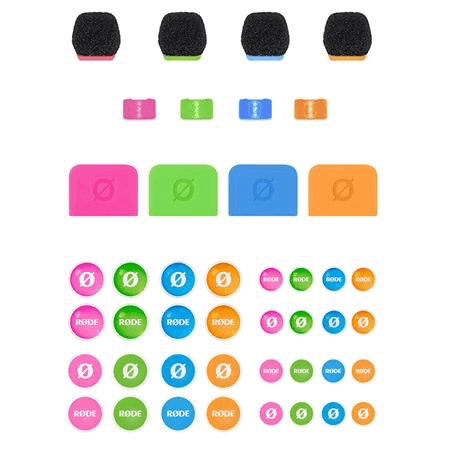 Shop Rode COLORS 3 Accessory Set for Wireless GO/GO II and Lavalier II by Rode at Nelson Photo & Video