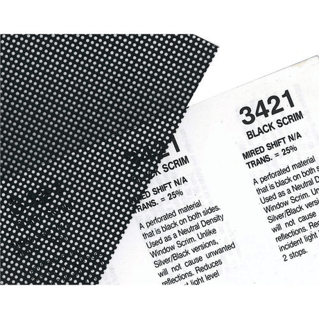 Shop Rosco Cinegel #3421 Filter 20” x 24” Sheet (BlackScrim) by Visual Departures at Nelson Photo & Video