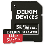 Delkin Devices 128gb ACTION microSD U3 Memory Card