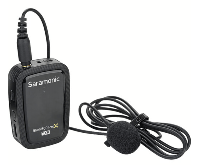 Saramonic Blink 500 ProX TXR Transmitter/Recorder with Built-In Mic and Lavalier Mic (2.4 GHz) - Nelson Photo & Video
