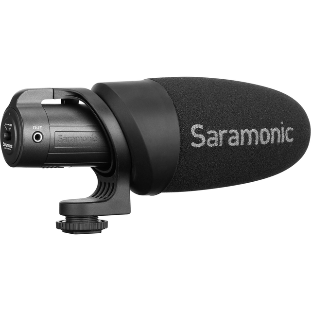 Saramonic CamMic+ Battery-Powered Camera-Mount Shotgun Microphone for DSLR Cameras and Smartphones - Nelson Photo & Video