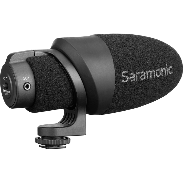 Saramonic CamMic Camera-Mount Shotgun Microphone for DSLR Cameras and Smartphones - Nelson Photo & Video
