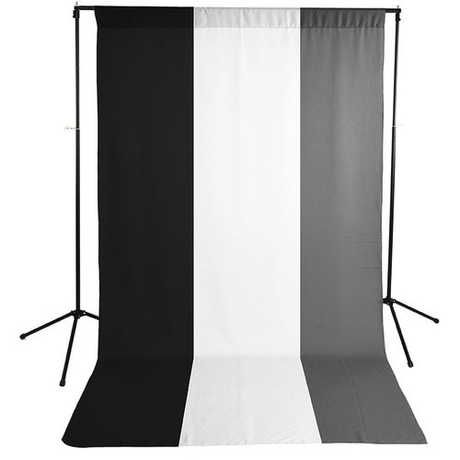 Shop Savage Economy Background Kit 5x9’ (White, Black, and Gray Backdrops) by Savage at Nelson Photo & Video