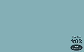 Shop Savage Widetone Seamless Background Paper (Sky Blue, 86” x 12yd) by Savage at Nelson Photo & Video