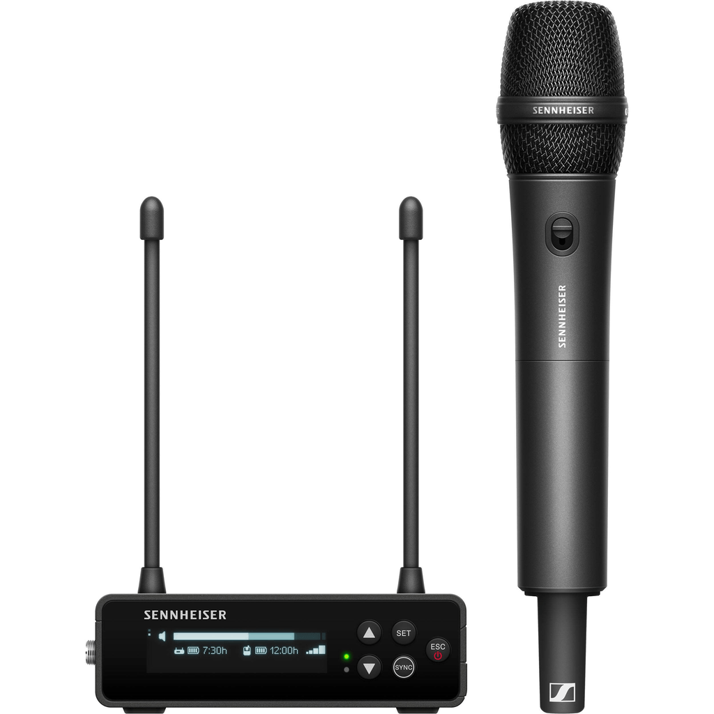 Sennheiser EW-DP 835 SET Camera-Mount Digital Wireless Handheld Microphone System (R4-9: 552 to 607 MHz) - Nelson Photo & Video