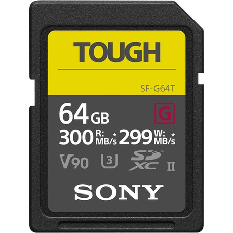 Shop Sony 64GB SF-G Tough Series UHS-II SDXC Memory Card by Sony at Nelson Photo & Video