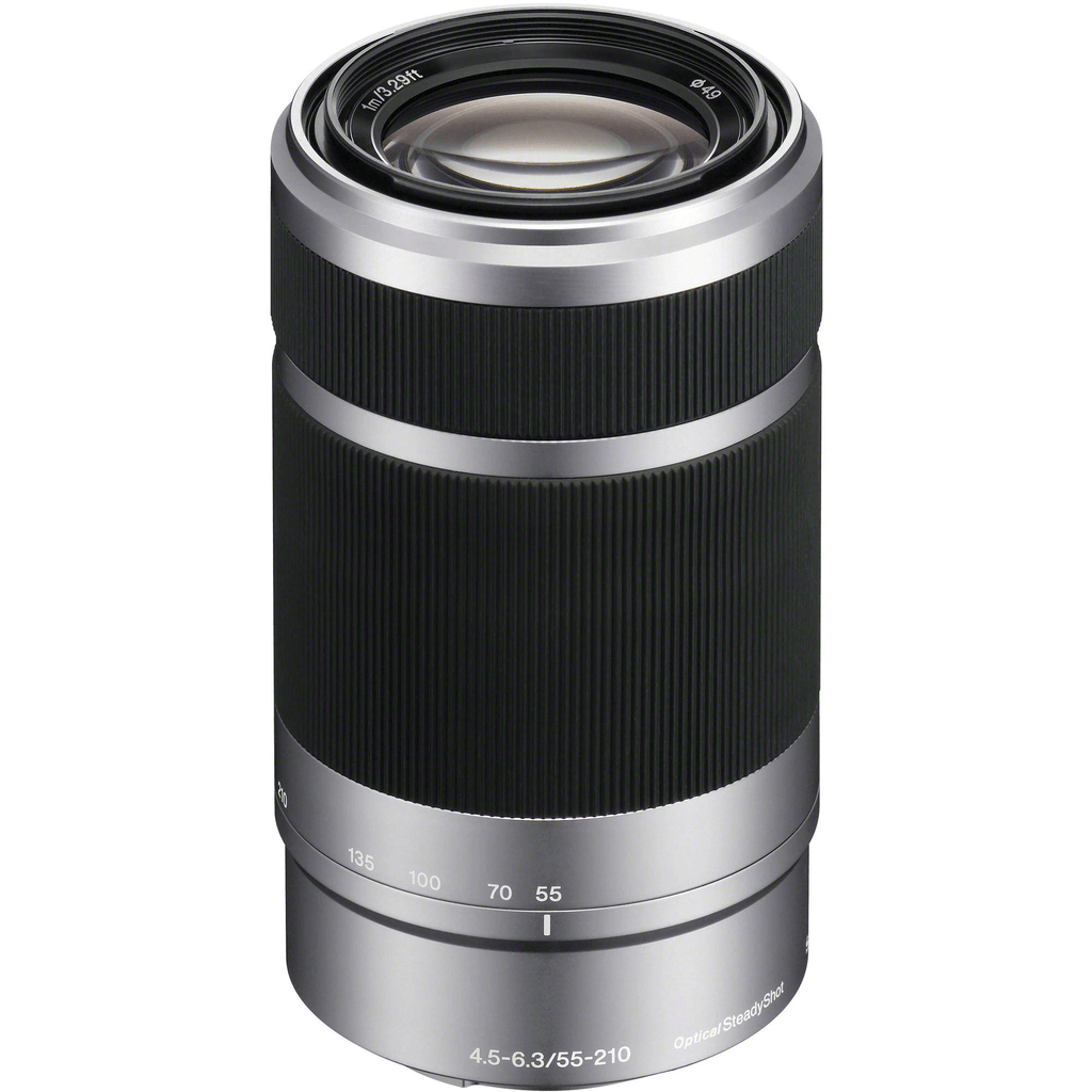 Shop Sony E 55-210mm f/4.5-6.3 OSS Lens (Silver) by Sony at Nelson Photo & Video