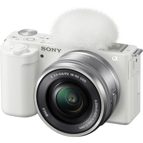 Sony ZV-E10 Mirrorless Camera with 16-50mm Lens (White Sony ZV-E10 Mirrorless Camera with 16-50mm Lens (White