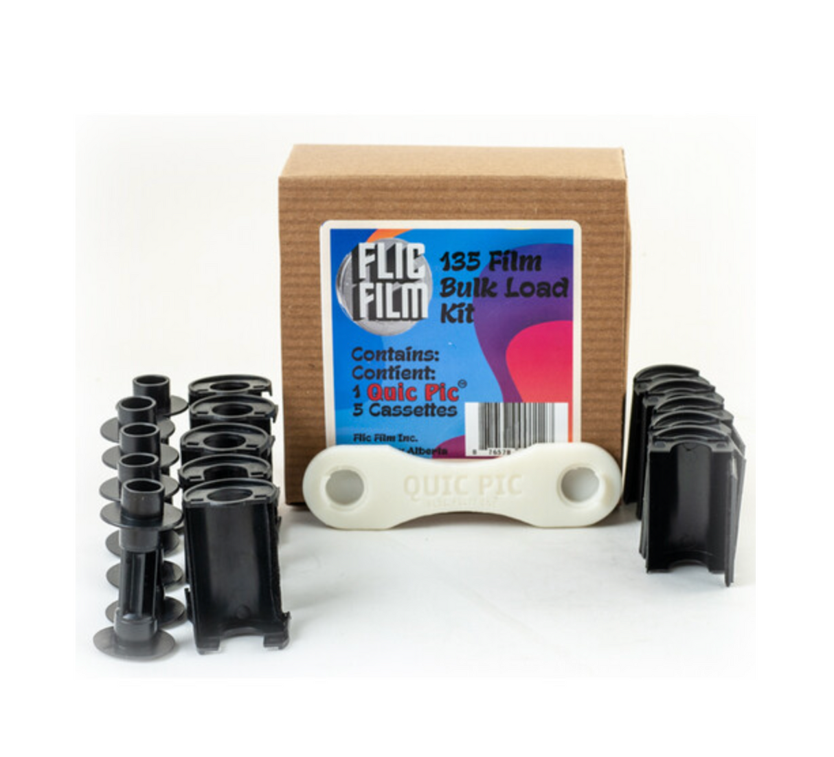 Flic Film 35mm Film Bulk Loading Cassette Kit with New Quic Pic