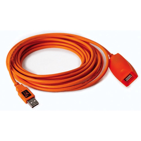 Shop Tether Tools 16' TetherPro USB 3.0 Active Extension Cable (Hi-Visibility Orange) by Tether Tools at Nelson Photo & Video