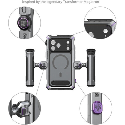 SmallRig Mobile Dual Handle Kit for iPhone 17 Pro (Megatron Edition)