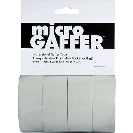 Shop Visual Departures microGAFFER Compact Gaffer Tape, 4 Pack 1.0" x 24' (White) by Visual Departures at Nelson Photo & Video