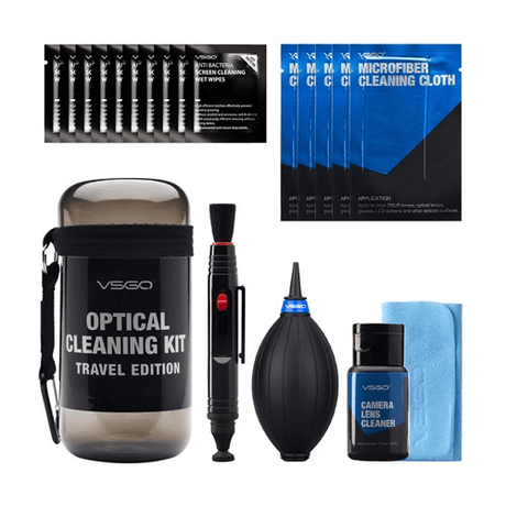 Shop VSGO Optical Cleaning Kit Travel Edition - Grey by VSGO at Nelson Photo & Video