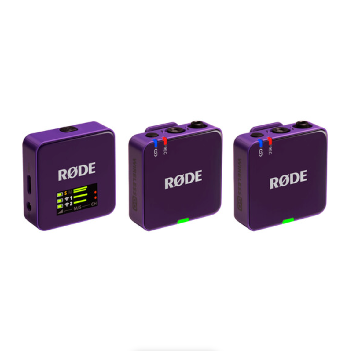 RODE Wireless GO (Gen 3) 2-Person Compact Digital Wireless Microphone System/Recorder (2.4 GHz, Purple)