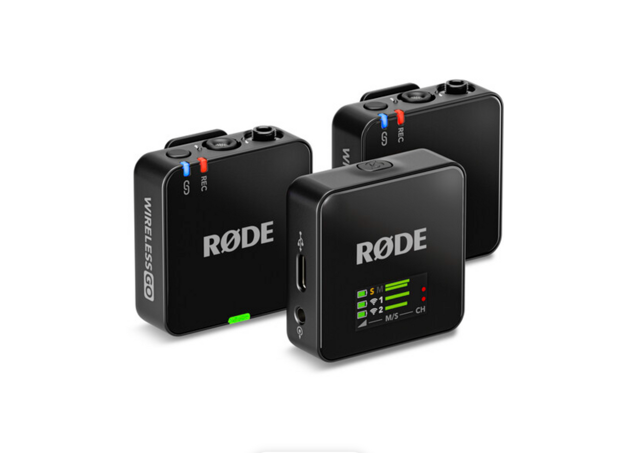 RODE Wireless GO (Gen 3) 2-Person Compact Digital Wireless Microphone System/Recorder (2.4 GHz, Black)