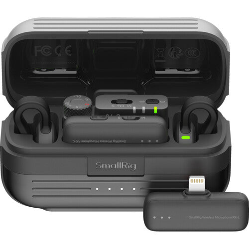 SmallRig S 70-A 2-Person Wireless Microphone System for Cameras and Mobile Devices (2.4 GHz, Black)