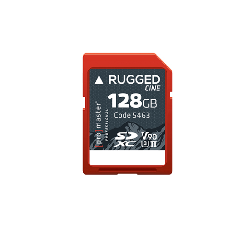 Promaster SDXC 128GB Rugged™ CINE UHS-II V90 Memory Card