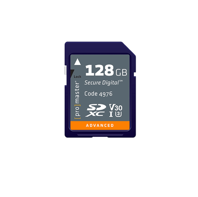 Promaster SDXC 128GB Advanced UHS-I V30 Memory Card